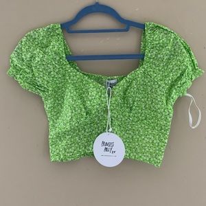 Princess Polly Laguna Green Top